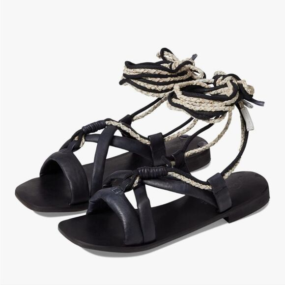 Free People Linden Wrap Sandals - Picture 1 of 8